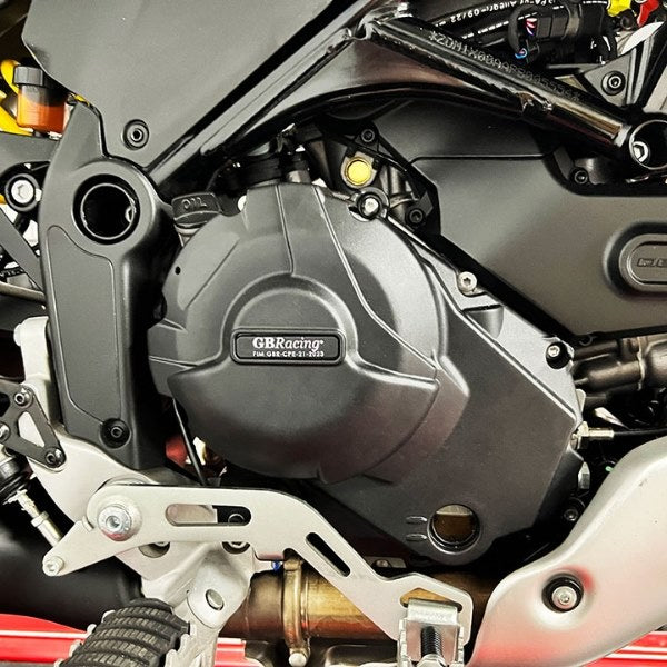 GBRacing / ジービーレーシング  Multistrada ムルティストラーダ V2 950、Desertx、Monster +/SP Secondary クラッチカバー 2021-2023 | EC-V2-950-2021-2-GBR