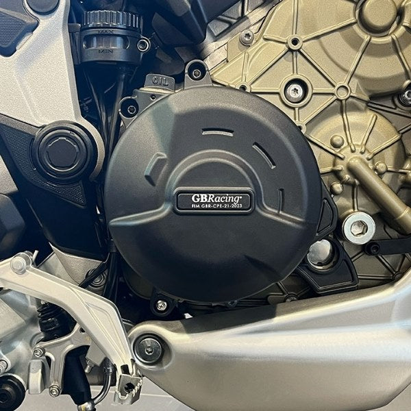GBRacing / ジービーレーシング  Multistrada ムルティストラーダ V4 クラッチカバー 2022-2023 | EC-V4-MS-2022-2-GBR