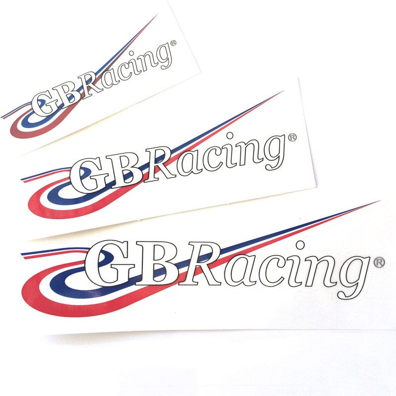 GBRacing / ジービーレーシング ホワイトスティッカー - 4  6 & 8inch | STICKERWHITE