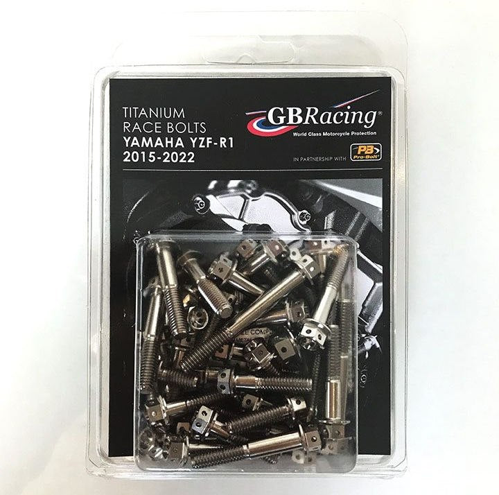 GBRacing / ジービーレーシング チタンレースボルト - YAMAHA YZF-R1 2015-2023 | TI-R1-2015-SET