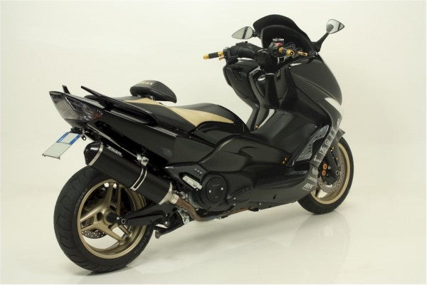 Giannelli / ジェネリ YAMAHA T-MAX 08/11 FULL SYSTEM IPERSPORT BLACK ALUMINIUM WITH BLACK END CAP | 73780B6K