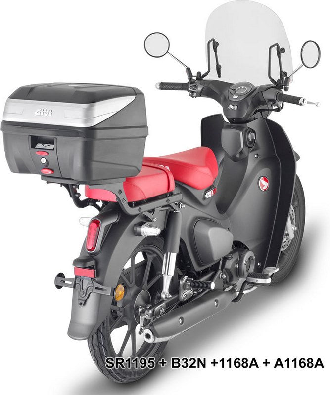 Givi / ジビ ウインドスクリーン Honda Super Cub C125- クリ アスクリーン- dim HxW 43x46cm | 1168A