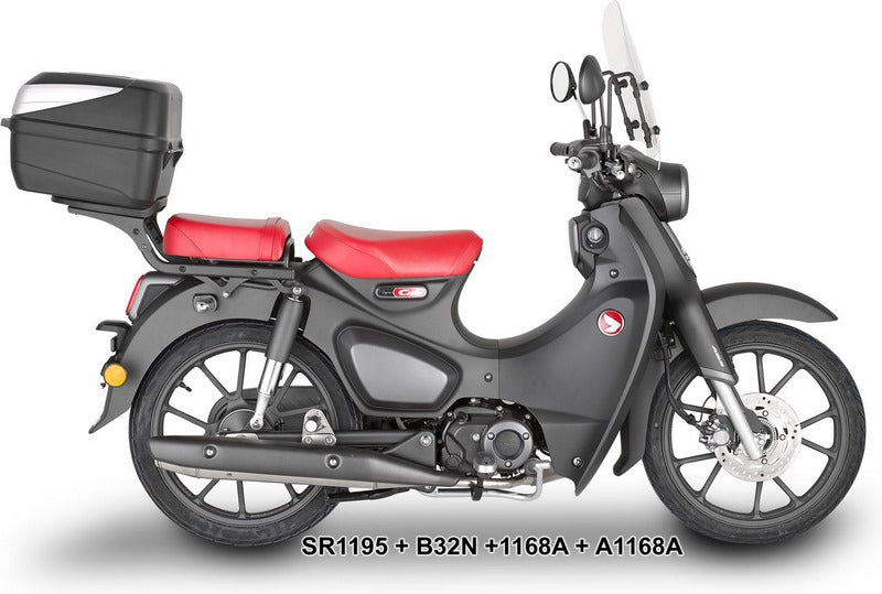Givi / ジビ ウインドスクリーン Honda Super Cub C125- クリ アスクリーン- dim HxW 43x46cm | 1168A