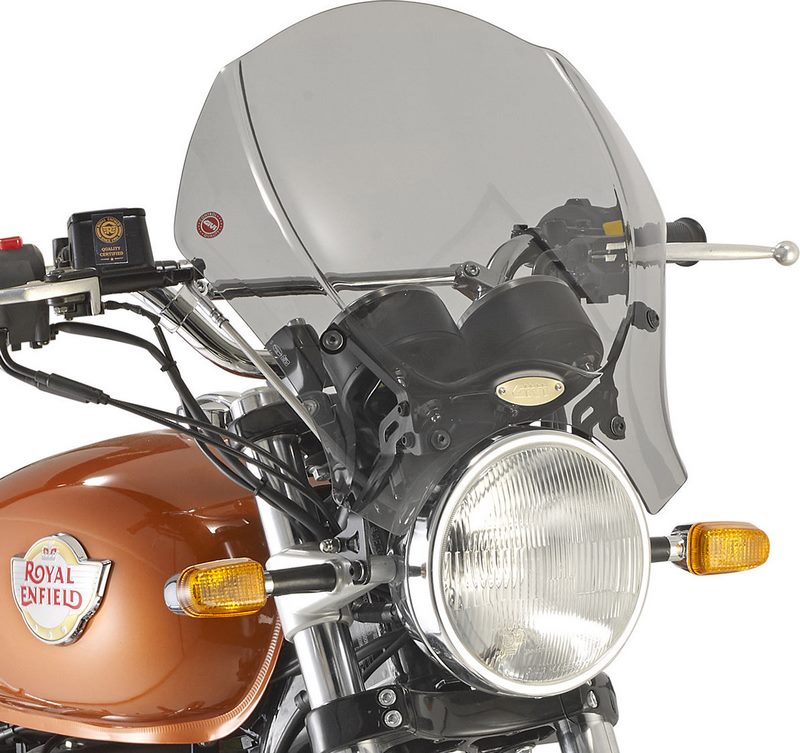 Givi / ジビ ユニバーサル（汎用） スクリーン ライトスモーク dim. HxW 35x41 cm- 取り付けキット非付属 | 140S