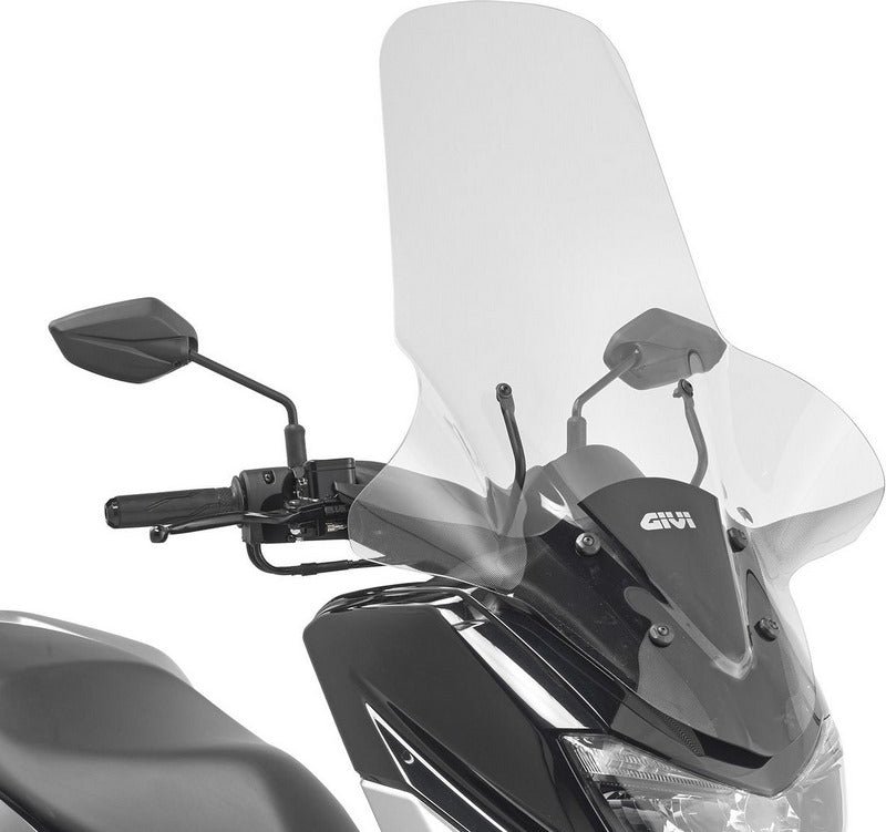 GIVI / ジビ ウインドシールド - クリア - 815 x 645 mm (HxW) Yamaha N-Max 125/155 (15-20) | 2123DT