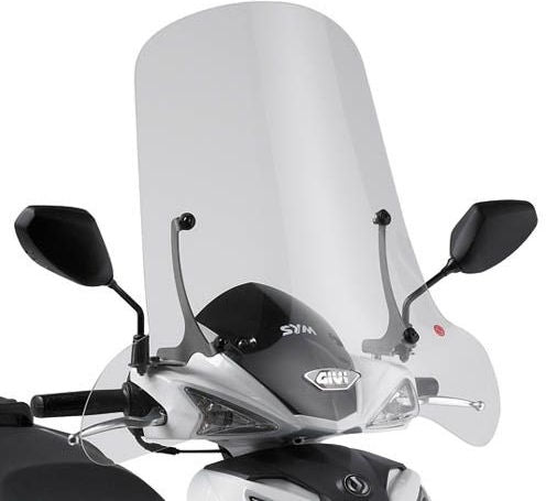 Givi / ジビ スクリーン クリア 62 x 71 cm SYM Symphony SR 50-125-151 (10-16) | 297A