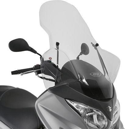 Givi / ジビ ウインドスクリーン Suzuki BURGMAN バーグマン 125/200 07-- クリ アスクリーン- dim HxW 84-5 x 65-5cm | 3106DT