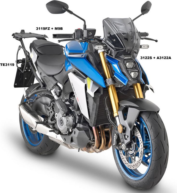 GIVI / ジビ ウインドシールド - ティンテッド（スモーク） - 250x310 mm (HxW) Suzuki GSX S1000 (21-23) | 3122S