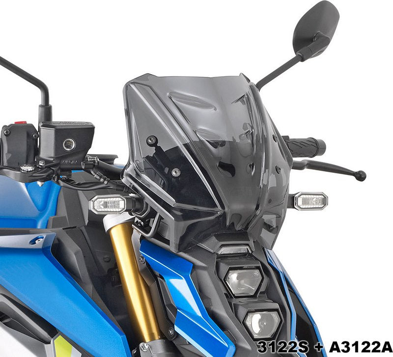 GIVI / ジビ ウインドシールド - ティンテッド（スモーク） - 250x310 mm (HxW) Suzuki GSX S1000 (21-23) | 3122S