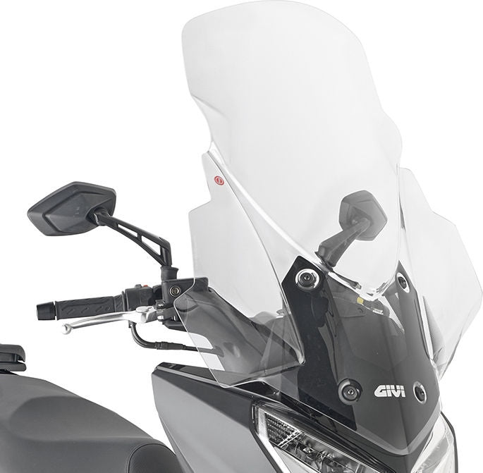 GIVI / ジビ ウインドシールド - クリア - 875 x 660 mm (HxW) KYMCO Dink R 125/150 (23) | 6121DT