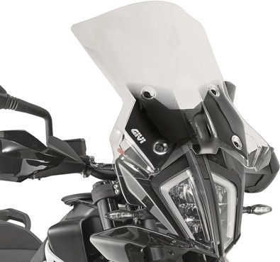 Givi / ジビ Touring ウインドスクリーン KTM 390/790/890 Adventure クリア HxW 45x47 cm （D7711KIT フィッティングキット別途必要） | 7710DT