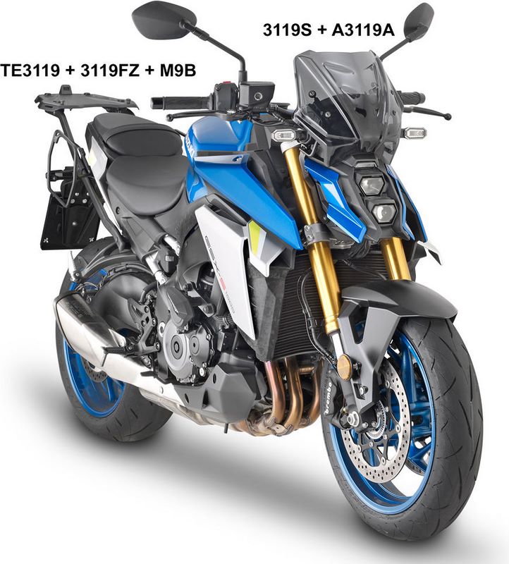GIVI / ジビ マウンティングキット： ウインドシールド 3122S/SG用 Suzuki GSX S1000 (21-23) | A3122A
