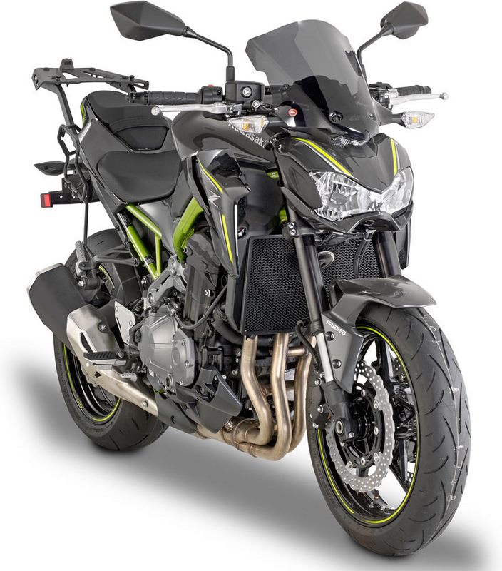 Givi / ジビ スクリーン Kawasaki Z900 17-19 スモーク dim. HxW 37x32 cm フィッティングキット付属 | A4118