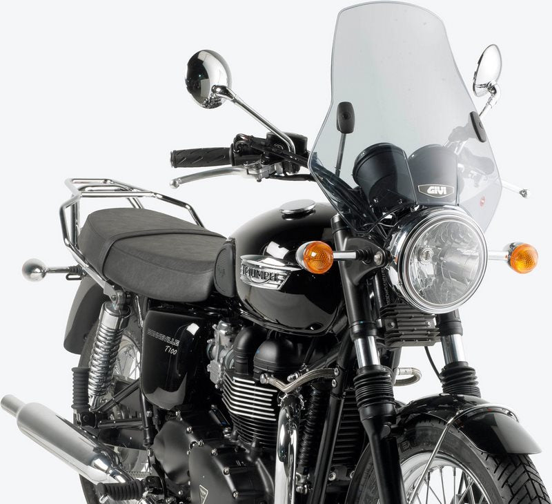Givi / ジビ Univeral ウインドスクリーン A660 2 取り付けブラケット ライトスモーク dim. HxW 425 x 42 cm | A660
