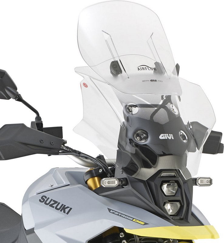 GIVI / ジビ エアフロー ウインドシールド クリア 655x540 mm (HxW) - Suzuki V-Strom Vストローム 800 DE (23) - | AF3125