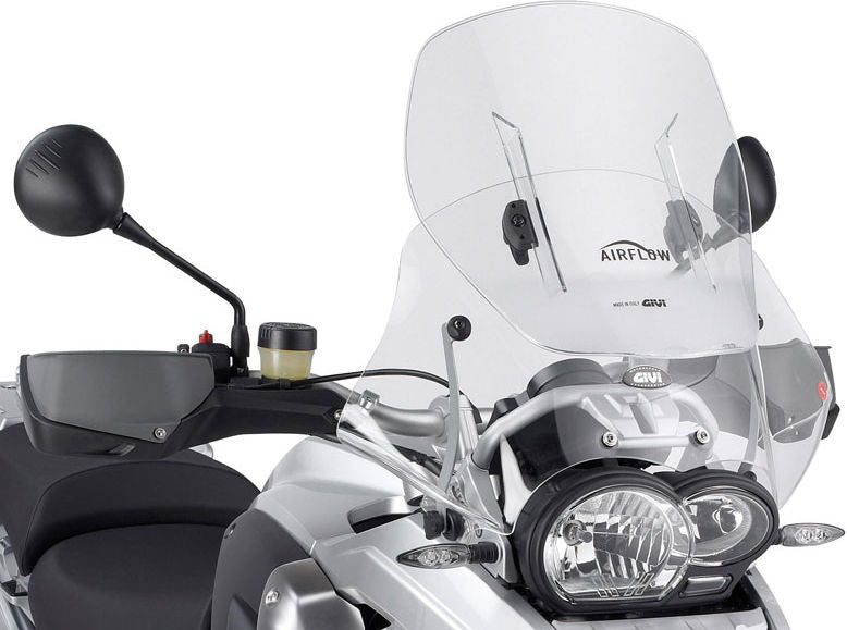 Givi / ジビ エアフロースライディング ウインドスクリーン BMW R 1200 GS 04-12 HxW max 54x54 cm 12 cm スライディング ブラケット付属 | AF330