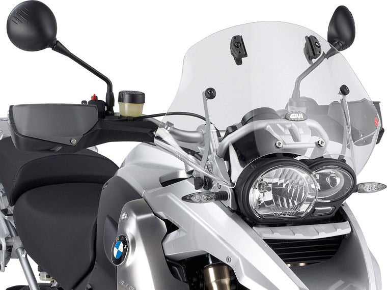 Givi / ジビ エアフロースライディング ウインドスクリーン BMW R 1200 GS 04-12 HxW max 54x54 cm 12 cm スライディング ブラケット付属 | AF330