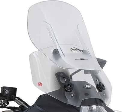 Givi / ジビ エアフロースライディング ウインドスクリーン Kawasaki Versys 650 15-16 Versys 1000 12-15 HxW max 52x48 cm 12 cm | AF4105