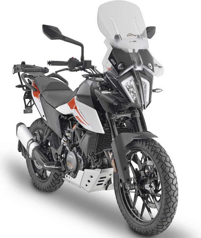 Givi / ジビ エアフロースライディング ウインドスクリーン KTM 390/790/890 Adventure HxW max 52x48 cm 12 cm スライディング ブラケット付属 | AF7711