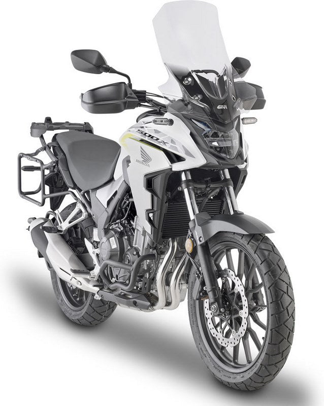 GIVI / ジビ Windscreen for Honda CB500X 19-- color clear- dim. HxW 58x45 cm- 15 cm higher than oe | D1171ST