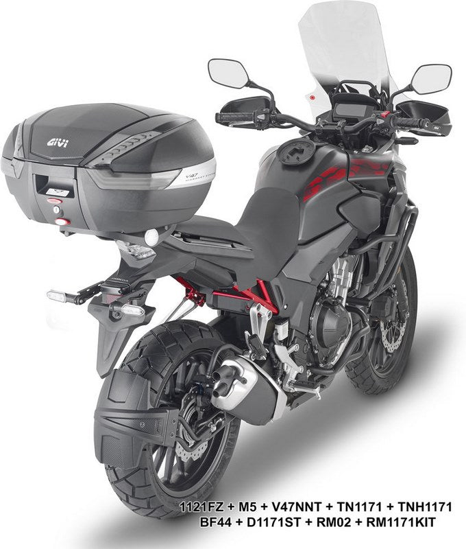 GIVI / ジビ Windscreen for Honda CB500X 19-- color clear- dim. HxW 58x45 cm- 15 cm higher than oe | D1171ST