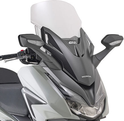 Givi / ジビ ウインドスクリーン D1187ST Honda Forza 125 21- Forza 350 dim. HxL 58x47 cm クリア | D1187ST