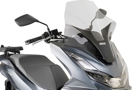Givi / ジビ ウインドスクリーン Honda PCX 125 21- クリア dim. HxW 59 x 485 cm | D1190ST