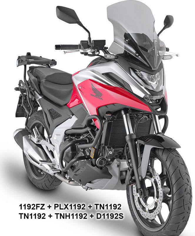 Givi / ジビ ウインドスクリーン Honda NC750X 21- ライトスモーク dim. HxW 48 x 43 cm | D1192S