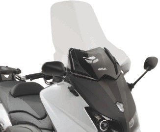 Givi / ジビ ウインドスクリーン Yamaha TMAX 530 12-16 クリア dim. HxW 65 x 61 cm | D2013ST