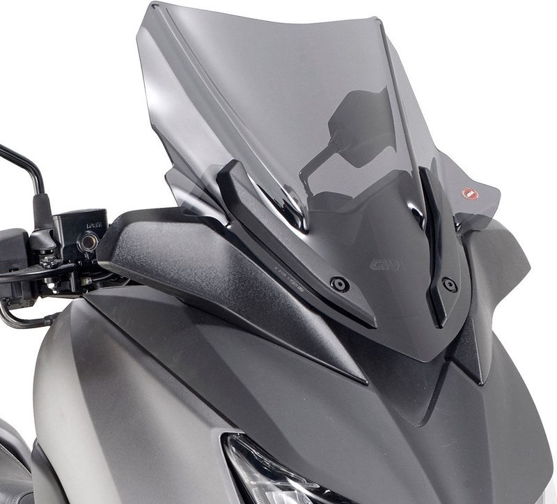 Givi / ジビ ウインドスクリーン Yamaha X-Max 125 18- X-Max 300 X-Max 400 18- スモーク dim. HxW 435x435 cm sport スクリーン | D2136S