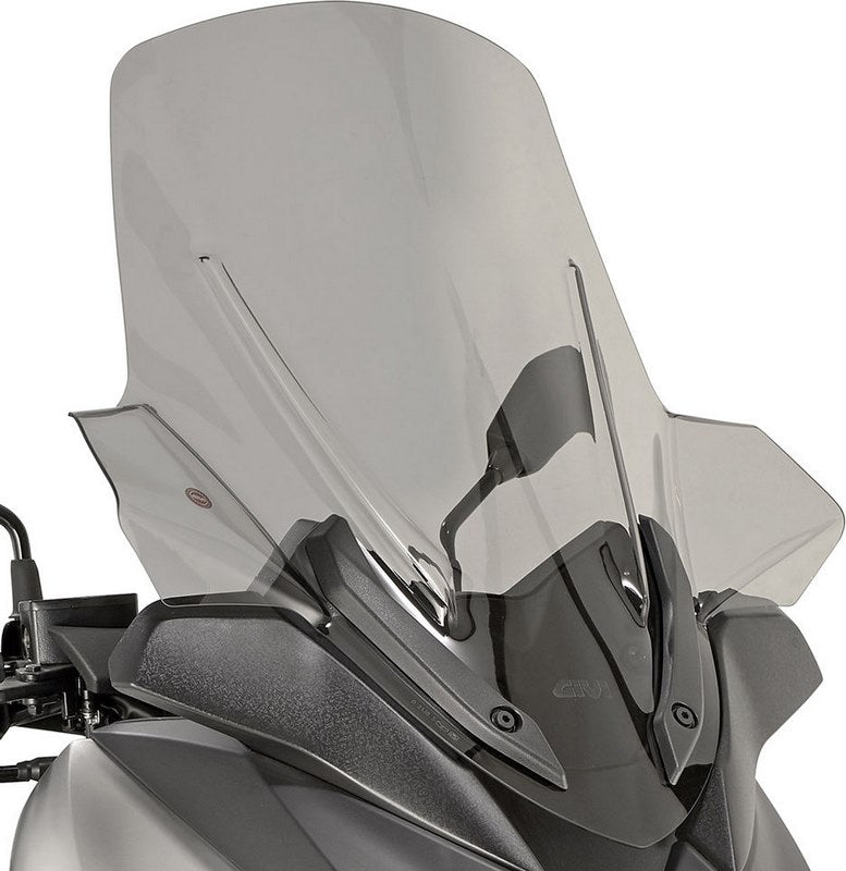 Givi / ジビ ウインドスクリーン Yamaha X-Max 125 18- X-Max 300 X-Max 400 18- ライトスモーク dim. HxW 645 x 575 cm | D2138S