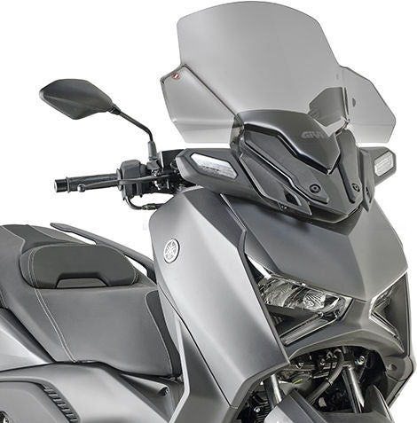 GIVI / ジビ ウインドシールド ティンテッド（スモーク）  580x570 mm (HxW) Yamaha X-Max 300 (23)  ABE in conjunction. | D2167SG