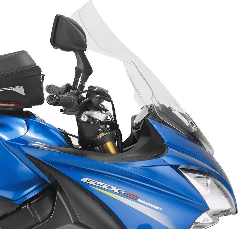 Givi / ジビ ウインドスクリーン Suzuki GSX-S 1000F 15-20 クリア dim. HxW 59x35cm 15 cmノーマルより高い | D3110ST