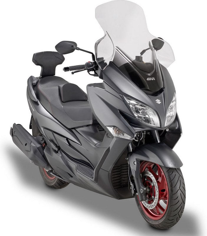 Givi / ジビ ウインドスクリーン Suzuki BURGMAN バーグマン 400 18- クリア dim. HxW 75 x 67 cm | D3115ST