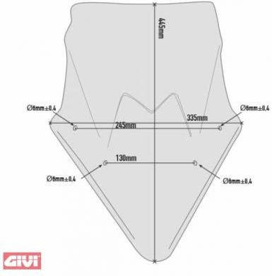 Givi / ジビ フェアリングスクリーン ティンテッド - ABE | D4119SG