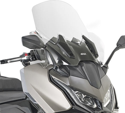 GIVI / ジビ ウインドシールド  クリア  600 x 635 mm (HxW) KYMCO AK550 Premium (23) - ABE i.V. | D6122STG