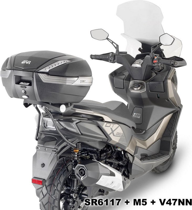 GIVI / ジビ ウインドシールド - クリア - 730x530 mm (HxW) KYMCO DTX 360 (21-23) | D6124ST