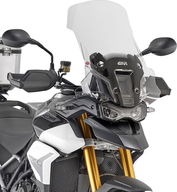 GIVI / ジビ クリア ウインドシールド  590x480 mm (HxW) - Triumph Tiger 900 Rally (20-23) | D6418ST