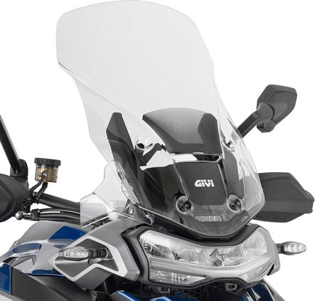 Givi / ジビ ウインドスクリーン Triumph Tiger 1200 GT Tiger 1200 Rally クリア dim. HxW 57 x 38 cm | D6422ST