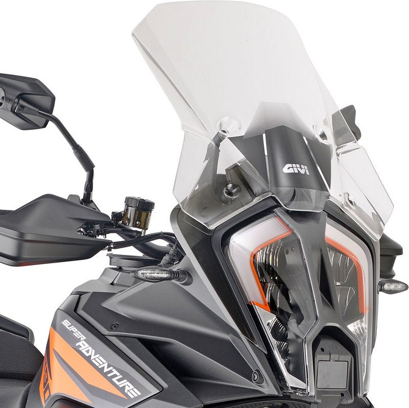 GIVI / ジビ ウインドシールド クリア  445 mm 高さ  470 mm 幅 KTM 1290 Super Adventure S  KTM 1290 Super Adventure R | D7713ST