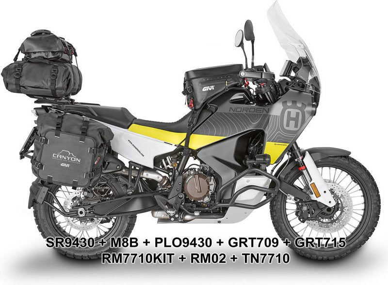 Givi / ジビ ウインドスクリーン Husqvarna Norden 901 クリア dim. HxW 54 x 43 cm | D9430ST
