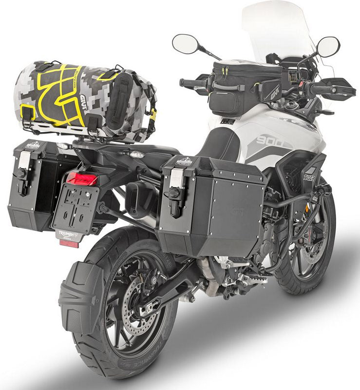 Givi / ジビ 防水 サドル / リアラックバッグ Easy-T EA114CM 30 L. HxLxW 27x50x27cm カモフラージュ グレー / イエロー | EA114CM