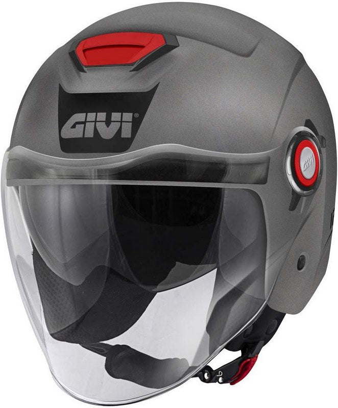Givi / ジビ ジェットヘルメット 12.5 SOLID マットチタン サイズ 60/L | H125BG76860