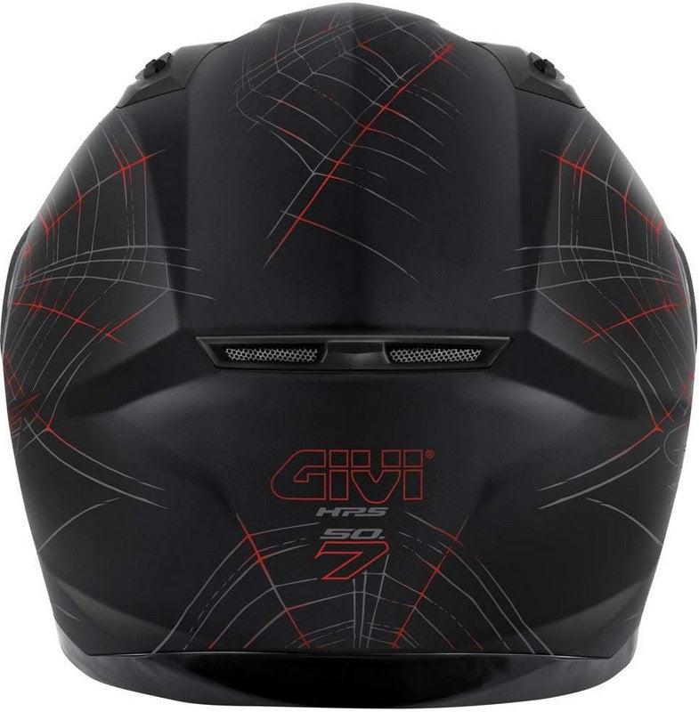 Givi / ジビ フルフェイスヘルメット 50.7 PHOBIA マットブラック/レッド サイズ 61/XL | H507FPHBR61