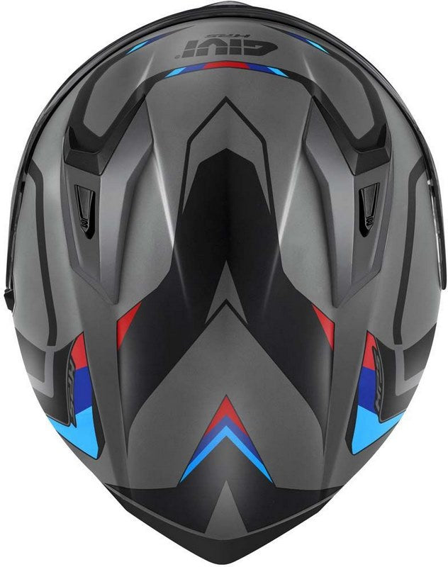 Givi / ジビ フルフェイスヘルメット 50.8 MACH1 マットグレー/ブラック/レッド サイズ 58/M | H508FMHGR58