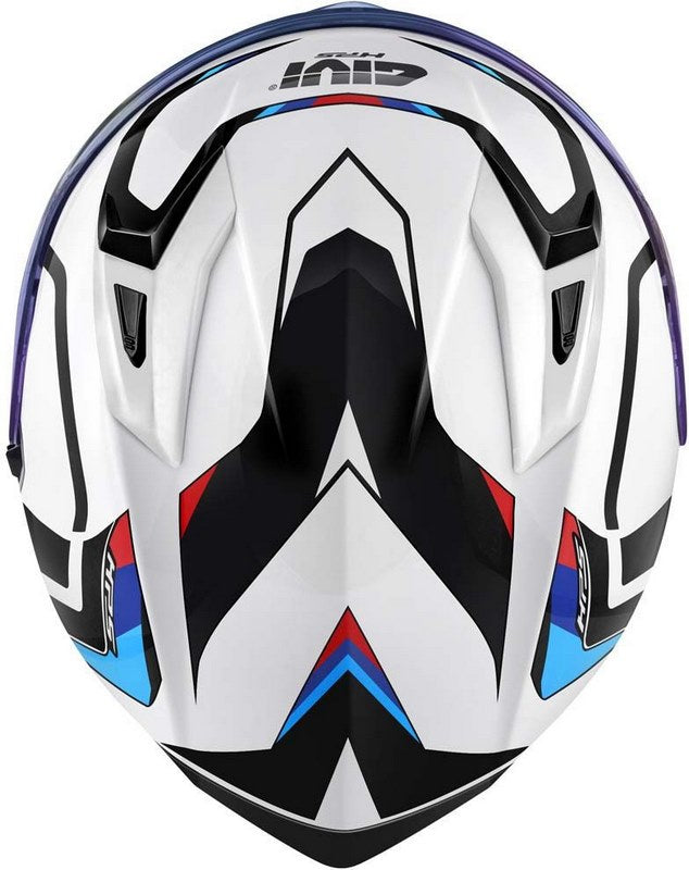 Givi / ジビ フルフェイスヘルメット 50.8 MACH1 ホワイト/ブラック/レッド サイズ 54/XS | H508FMHWR54