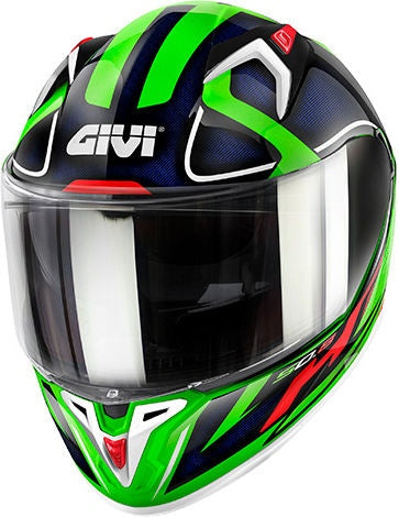 Givi / ジビ 50.8 RACER ホワイト / グリーン / ブルー サイズ M | H508FRCWG58
