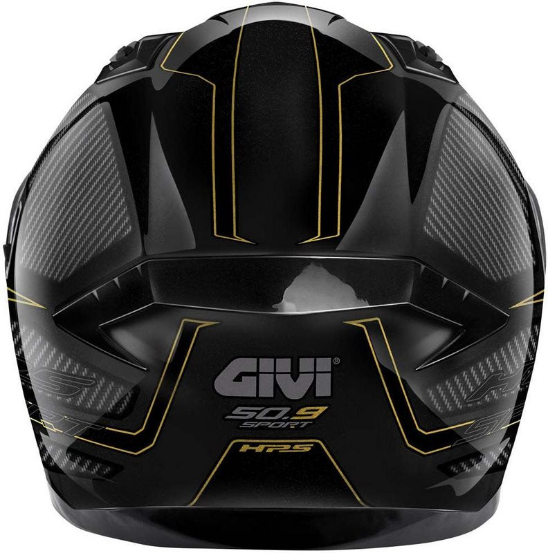 Givi / ジビ フルフェイスヘルメット 50.9 ENIGMA ブラック/チタン/ゴールド サイズ 56/S | H509FNGBD56