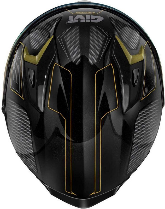 Givi / ジビ フルフェイスヘルメット 50.9 ENIGMA ブラック/チタン/ゴールド サイズ 58/M | H509FNGBD58