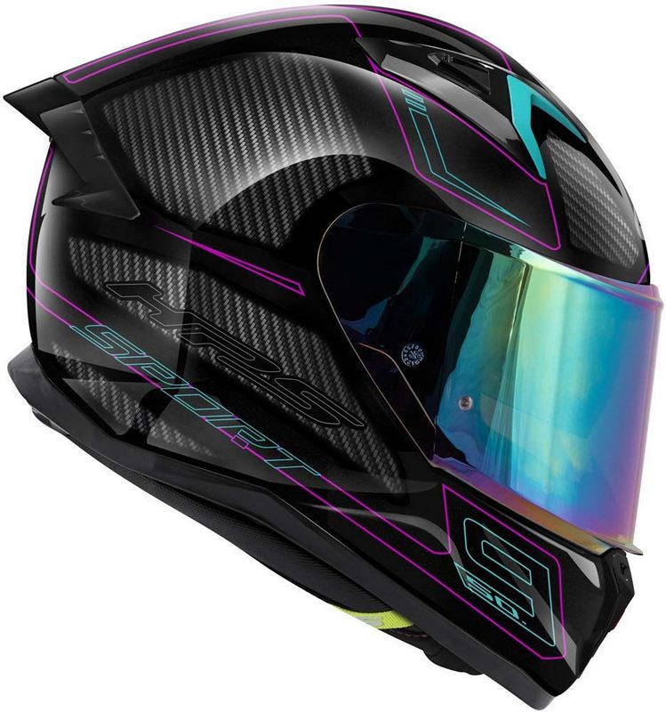 Givi / ジビ フルフェイスヘルメット 50.9 ENIGMA ブラック/チタン/ピンク サイズ 58/M | H509FNGBP58
